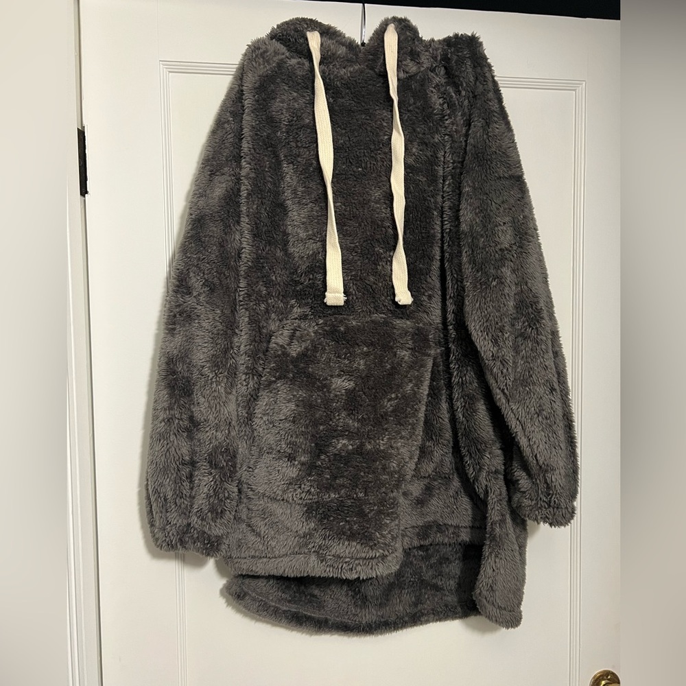 Fur Hooded Sweatshirt